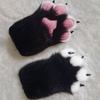 Furry Cosplay Costume Gloves Cartoon Cat Claw Mittens Kawaii Plush Cat Paw Gloves  Party