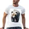 Camiseta Masculina Com Estampa De Urso Camiseta Grfica Vintage Para Homem Camiseta De Luxo
