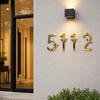 Bee House Number for Outside, Weather-proof Alloy Floating Address Numbers, Metal Number Sign for Door, Mailbox, Wall, Yard