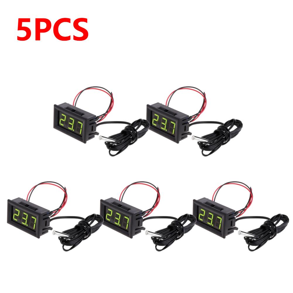 0,56-дюймовый светодиодный цифровой датчик температуры, измерительный детектор, датчик постоянного тока 5-12 В, термометр, температурный прибор