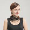 Yousheng Women Floral Chiffon Ring Scarf Neck Guard False Collar Elastic Bib Wraps Travel Scarf Versatile Accessory