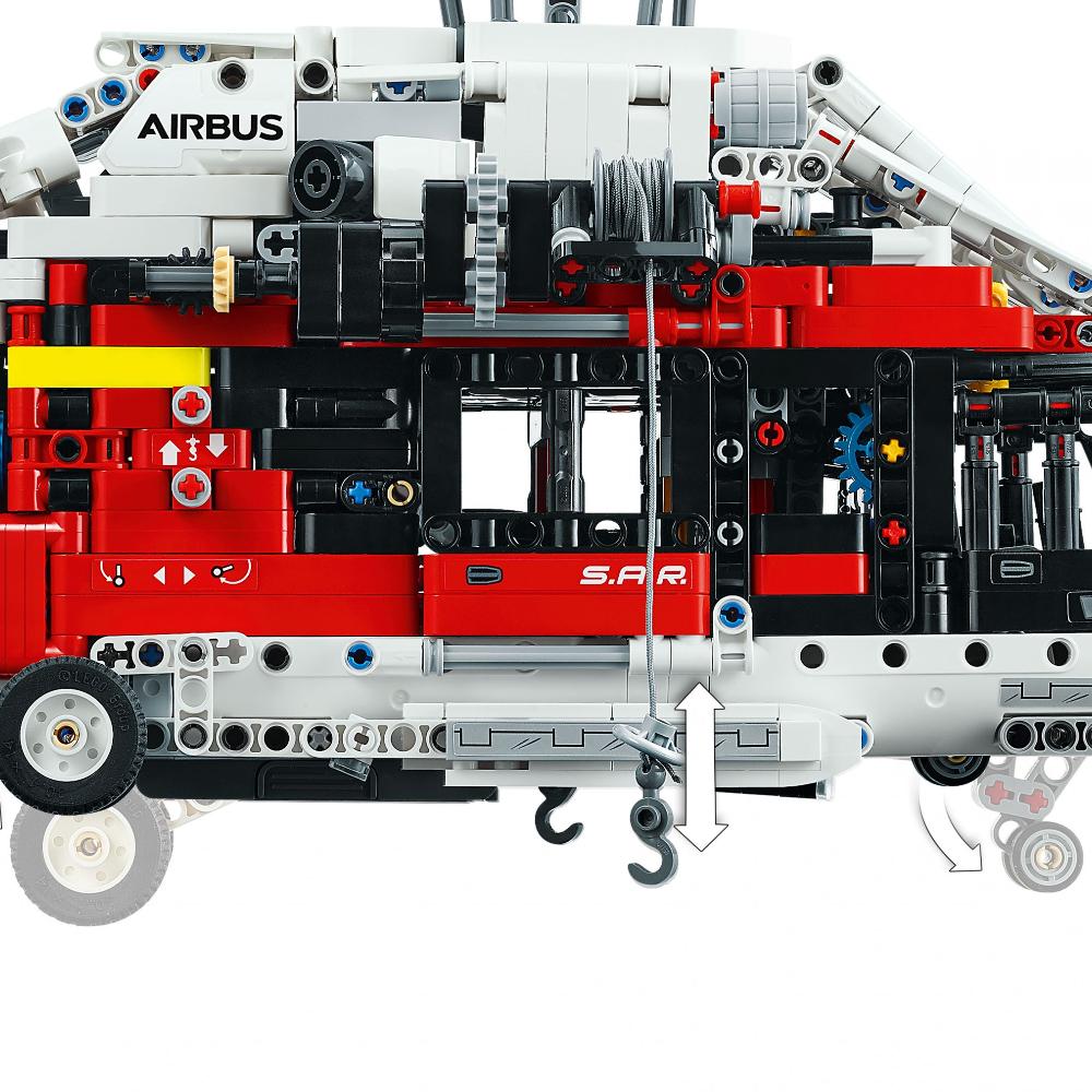 2001PCS Airbus H175 спасательный вертолет модель строительные блоки модели мальчик девочки подарок моторизованные функции кирпичи игрушки