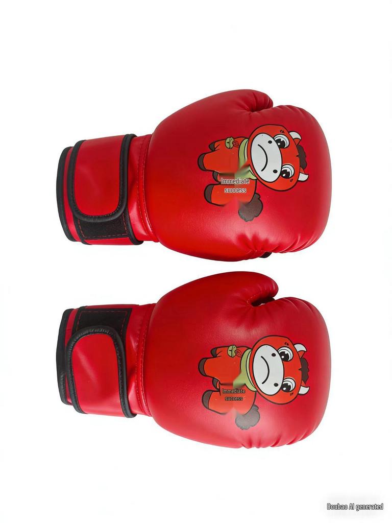 Боксерские перчатки Half-Finger Tiger Claw для детей и взрослых - утолщенные перчатки для тренировок и спаррингов Sanda
