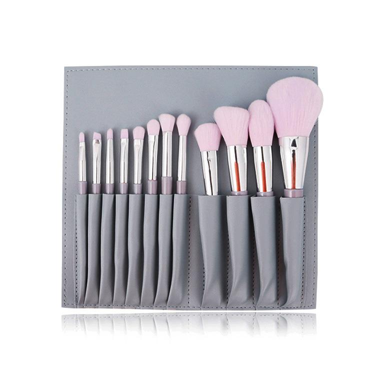 Кисть для тонального крема, кисть для рассыпчатой ​​пудры, кисть для теней, набор из 12 кистей для макияжа, кисть для контуринга консилера, набор мягких косметических инструментов.