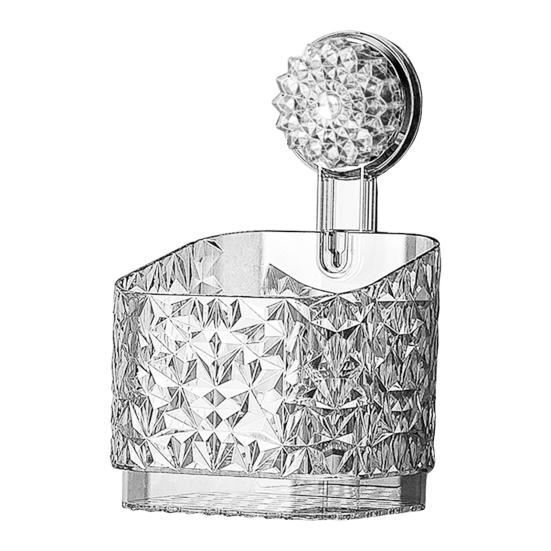 Душевая кабина, корзина для хранения в ванной комнате с присоской, большая вместимость, прочная несущая способность, сильная всасывающая полка для душа, органайзер