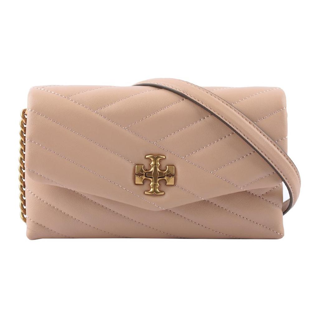 Tory Burch Kira Chain Quilted Leather Wallet Crossbody Bag Women bags Pink 90343-288