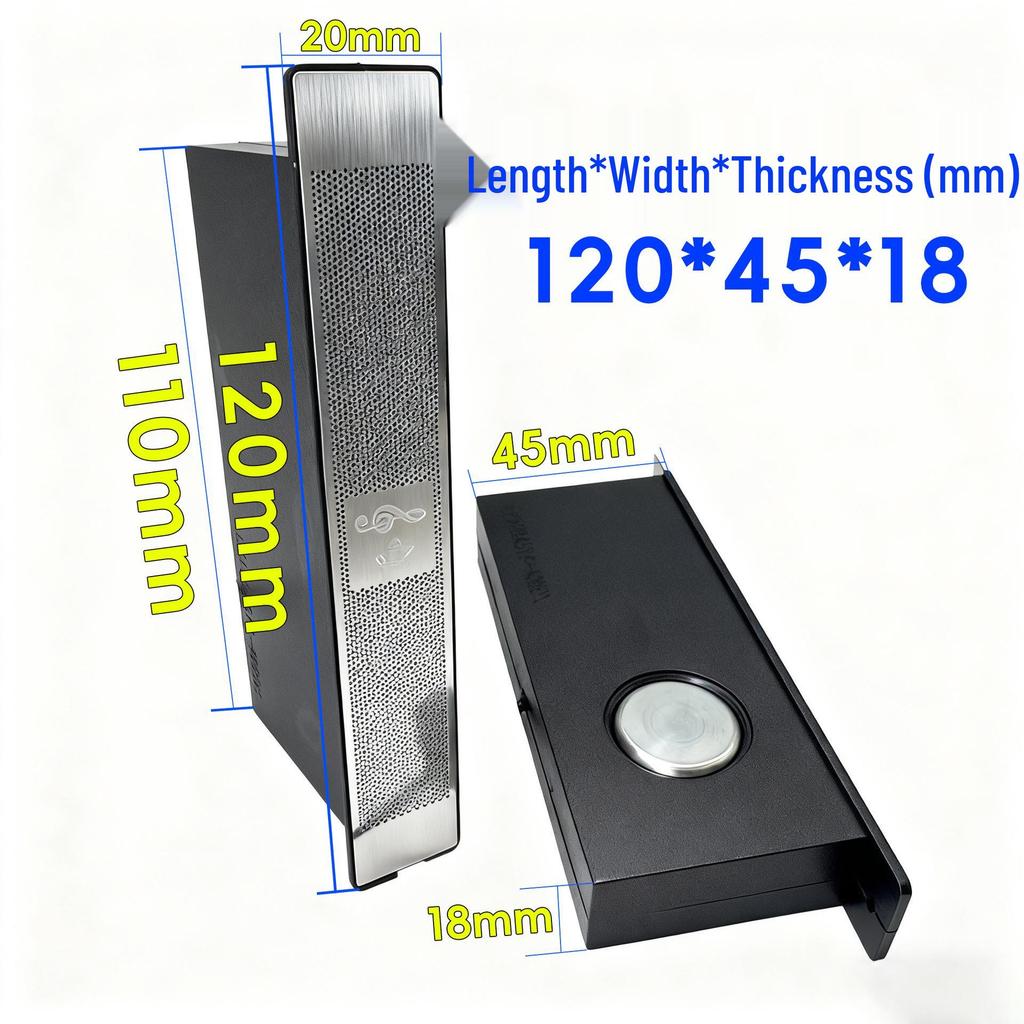 12045 Rectangular 4 Ohm 5W Side Sound Speaker for Smart Bathroom Mirror