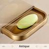 Soap Dishes Solid Brass Wall Mounted Soap Dish Holder For Bathroom Storage Bathroom Accessories Black Soap Box F81359