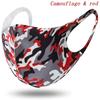 5pcs Camouflage Breathable Face Covers Dustproof Face Mask Anti-Dust Protection Windproof Sports for Men Bicycle Travel