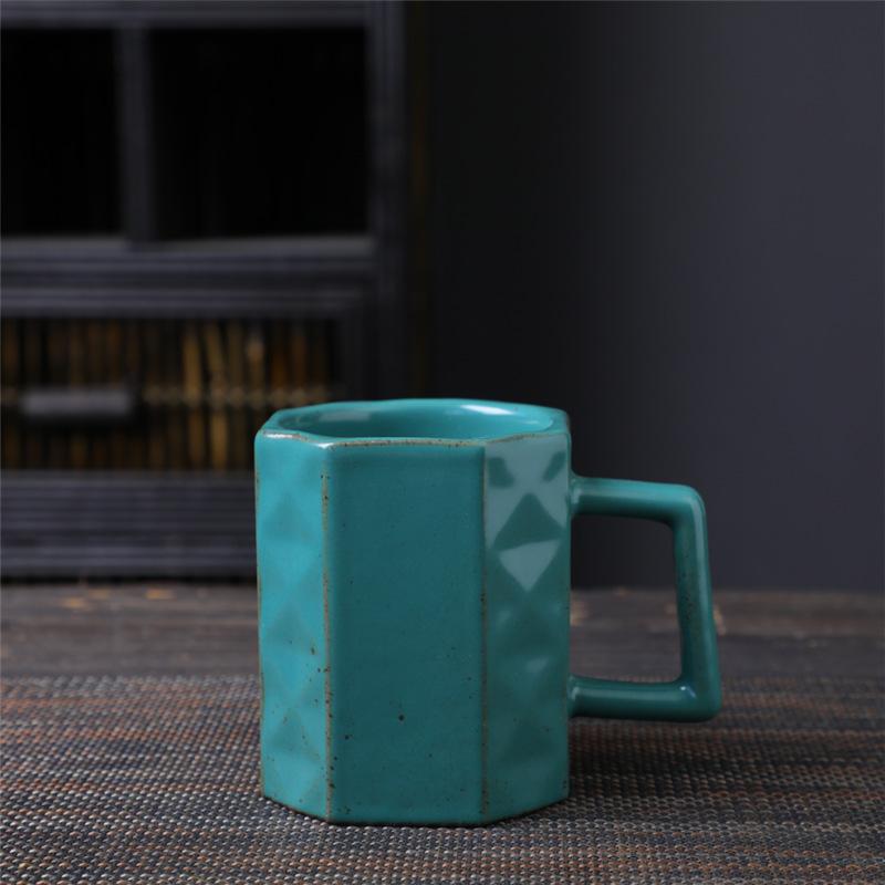 Special-Shaped Creative Ceramic Cup Supply Household Cup Kiln Change Water Cup High Value Coffee Cup