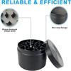 40 мм 4-слойная металлическая мельница для трав и специй Изготовлена из алюминиево-цинкового сплава со скребком Кухонный инструмент Гладкий портативный инструмент для измельчения
