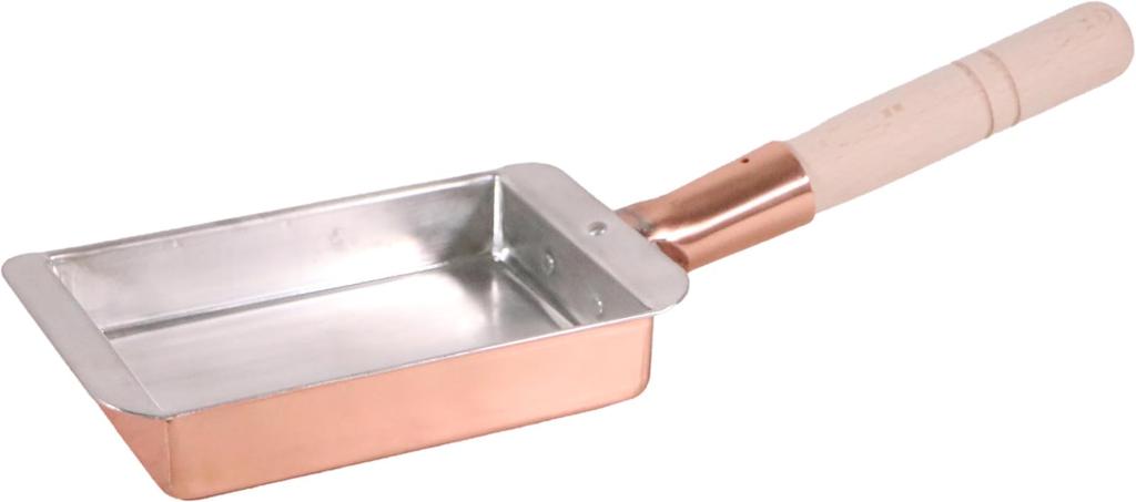 Endo Shoji TKG Tamagoyaki Frying Pan Copper Heat Conduction Heats Eggs Evenly for Delicious Results For Gas Stoves Only Width X Depth X Depth
