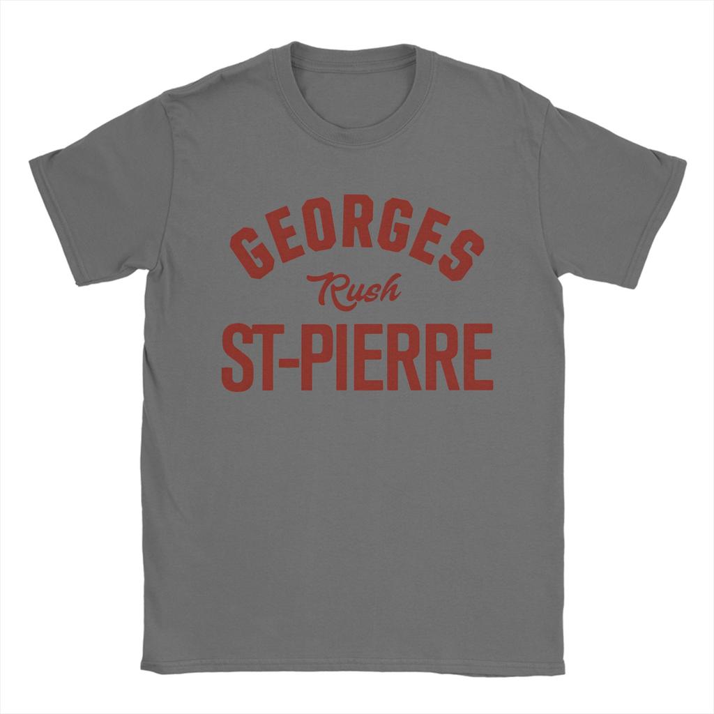 Men Georges St Pierre T Shirts Pure Cotton Clothing Funny Short Sleeve Round Neck Tee Shirt Gift Idea TShirt
