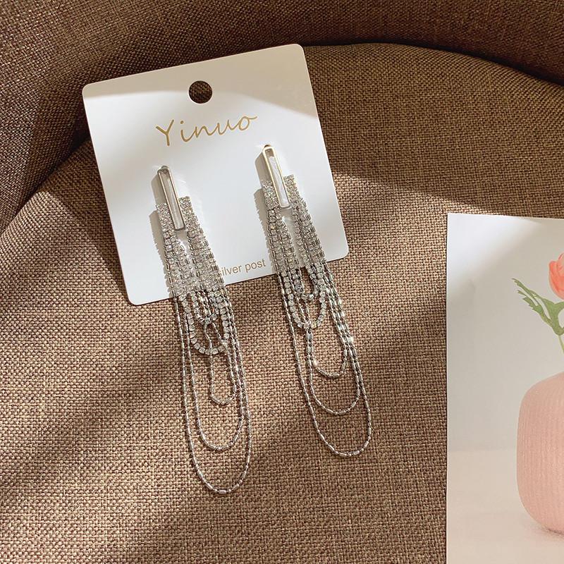 Новые полноинкрустированные разноцветными цирконами серьги-кисточки в виде рождественской елки, модные серьги с индивидуальностью для женщин, праздничные украшения, рождественский подарок