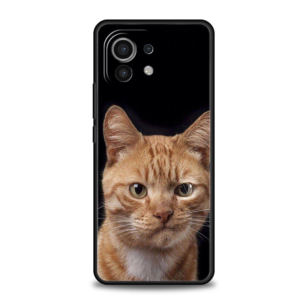Мультяшный Милый Фон с Котами Чехол для Телефона Для Xiaomi Mi 15 14 Pro 13 12 11 Lite 10T 11T 12T 13T 14T Poco X6 X5 X4 X3 NFC F3 Чехол