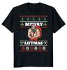 Рождественская футболка унисекс Merry LIFTMAS Gym