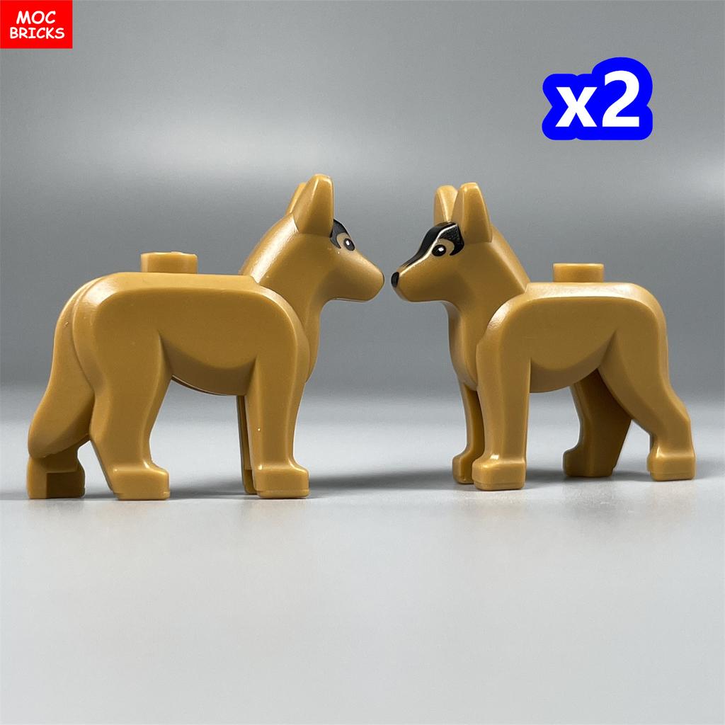 MOC Кубики Серия Маленькие Собаки Французский Бульдог Хаски Пудель Будка Собранные Строительные Блоки Детские Игрушки Пластиковая Кукла