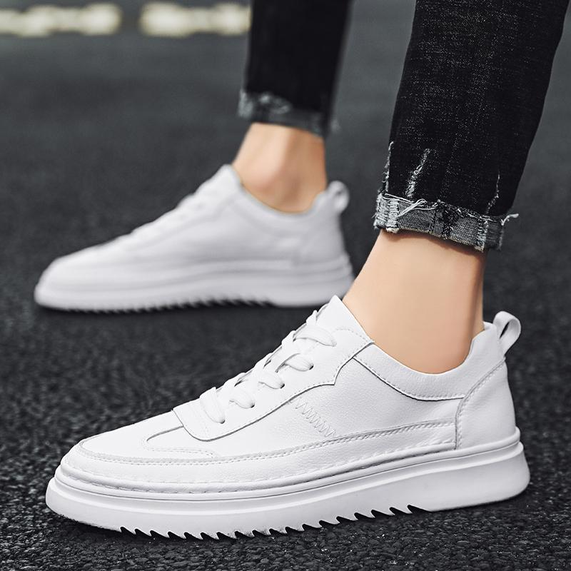 Модные мужские туфли на шнуровке Модные туфли из натуральной кожи Удобные повседневные туфли для мужчин Кроссовки для активного отдыха Tenis Masculino
