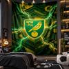 Wall Hanging Tapestry Norwich City Football Print Cloth for Living Room Bedroom Home Decor