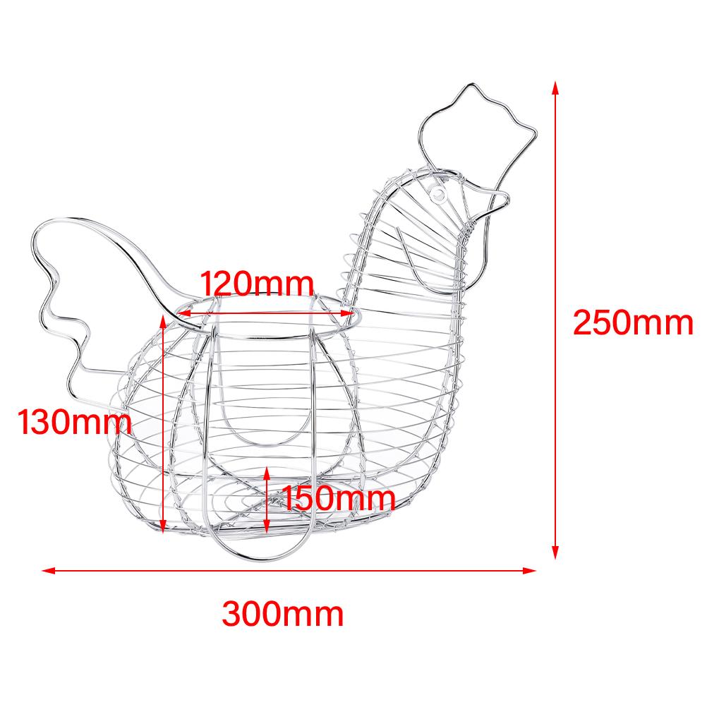 Корзина для фруктов из кованого железа, плетеная корзина для яиц