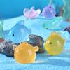 Cute Little Fish Aquarium Fish Tank Manta Ray Glow-in-the-dark Small Figurine for The Ocean