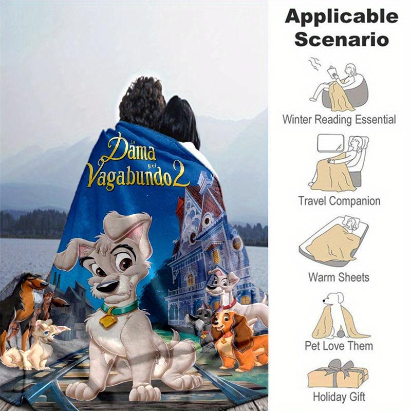 1 шт., Леди и Бродяга 2: Плед 'Сказка бродяги' для домашнего декора, чехол на диван, для путешествий, кемпинга, автомобиля