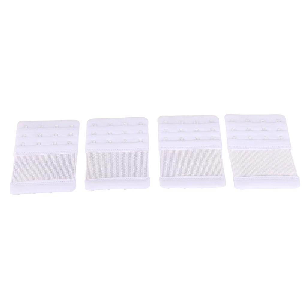 4 PCS Bra Extenders Adjustment Length Soft Comfortable Bra Extension Buckle for Replace Small Bad