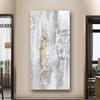 Abstract Golden Oil Painting Print On Canvas White Gold Posters and Prints Wall Art for Living Room Porch Decoration Unframed