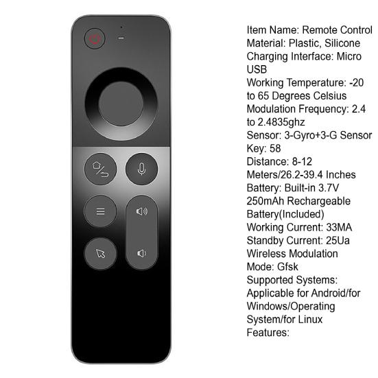Многофункциональный беспроводной пульт ДУ с клавиатурой 2.4G, ручной пульт для Android TV Box, ПК, HTPC, Smart TV, проектора