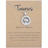 12 Zodiac Signs 3D Image Pendant Necklace Ins In Stock Zodiac Card Collarbone Chain
