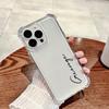 Прозрачный чехол для телефона с буквами имени на заказ Для iPhone 11 12 13 14 15 16 17 Pro Max 17 Air С защитой от падения по углам