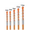 Набор из 5 сверл 6/6/8/10/12 мм, многофункциональный набор сверл для плитки, бетона, кирпича, стекла, пластика и дерева, набор инструментов с наконечниками из карбида вольфрама