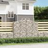 VidaXL Arched Gabion Basket Gabion Cage Gabion Wall Stone Basket Gabion for Stone Garden Patio Outdoor 153398