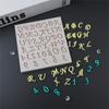 Silicone Numbers Letters Chocolate Baking Molds DIY Cake Decoration Candy Fondant Moulds Kitchen Tools Accessorie
