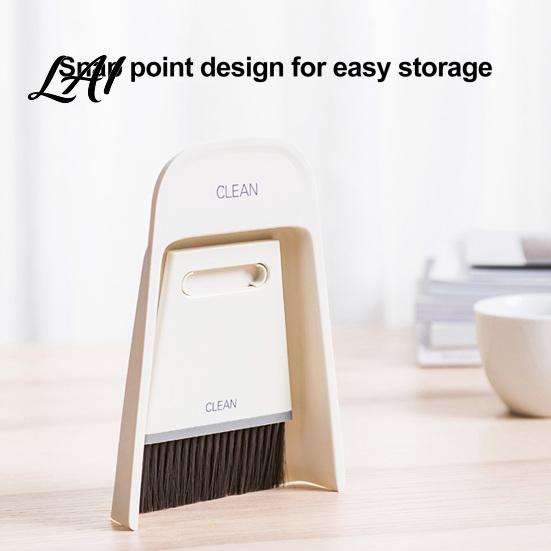 Desktop Dust Cleaning Kit Small Broom And Dustpan Set Keyboard Sofa Gap Hand for Car Interior Sweeper Compact Handheld Scratch-Free Tool Home Office