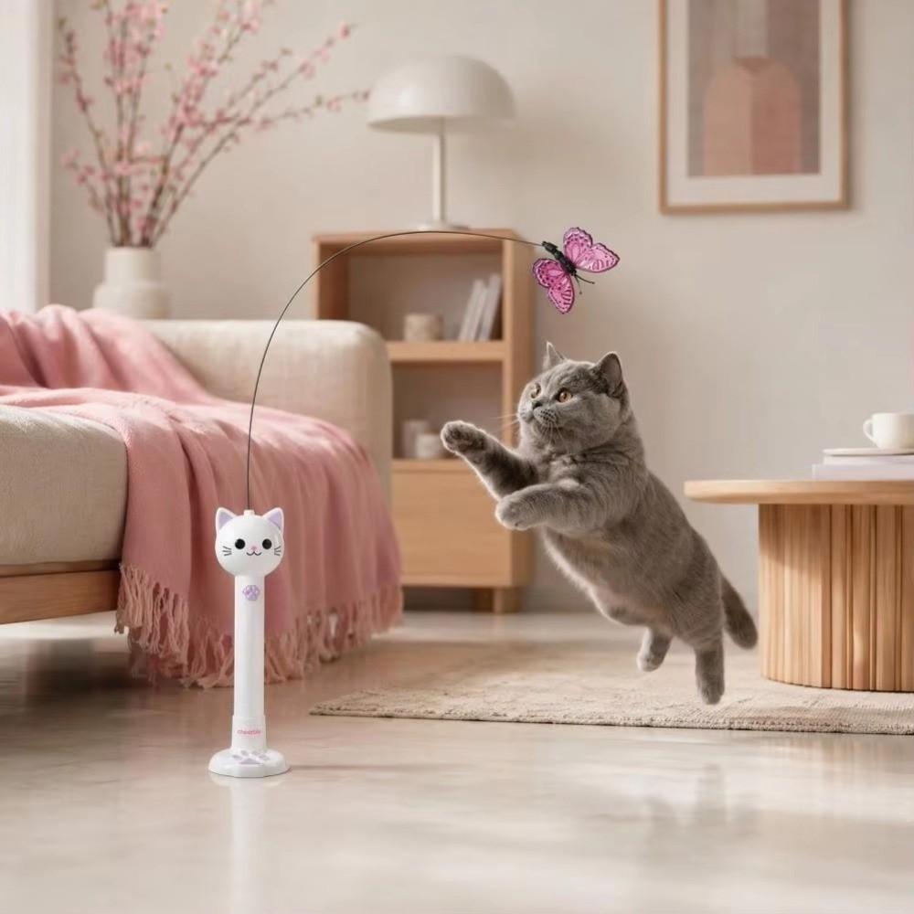 Handshands-off Suction Cup Cat Teasing Stick Interactive Kitten Wand Interactive Fun