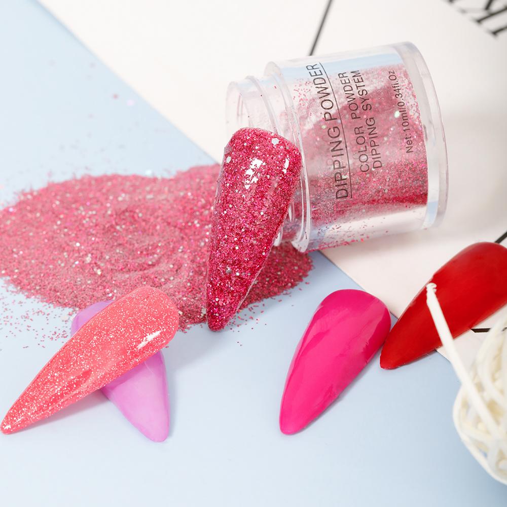 PHOENIXYNail Порошок для окунания, 20 цветов, пигментный порошок для ногтей, блестящий порошок для дизайна ногтей, акриловая пудра для маникюра без УФ-светодиодного лечения для ногтей