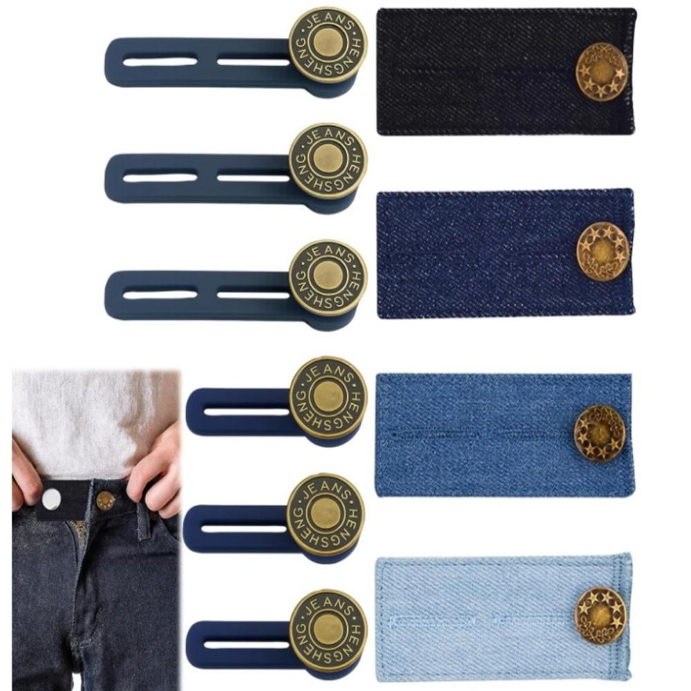 12/16/24/26 pcs Strong Elasticity Waist Extender Buttons Button Style No Sew Extensions for Jeans