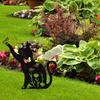 Cat Decorative Garden Stake Lawn Ornament Gift Outdoor Animal Decor Silhouette Yard for Festival