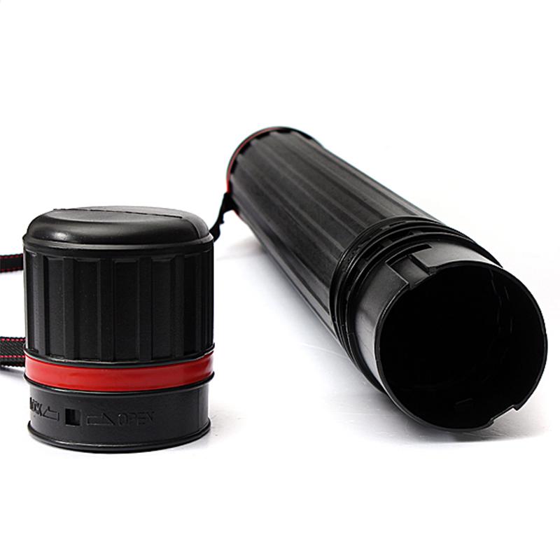 Portable Telescopic Archery Arrow Holder Plastic Quiver with Adjustable Back Strap for Hunting