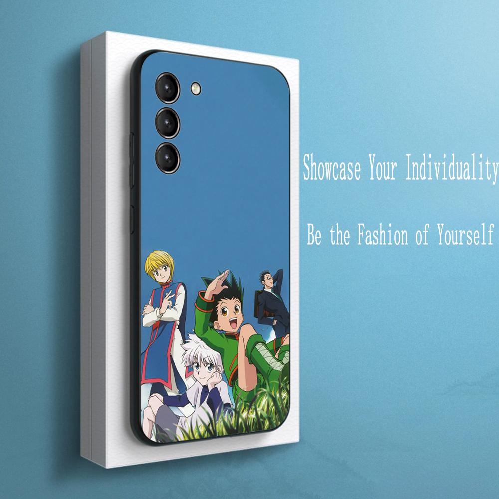 Hunters X Hunters Pop Anime design Phone Case For Samsung Galaxy S25 S24 S23 S22 S21 S20 Plus Ultra Note20 Soft Black