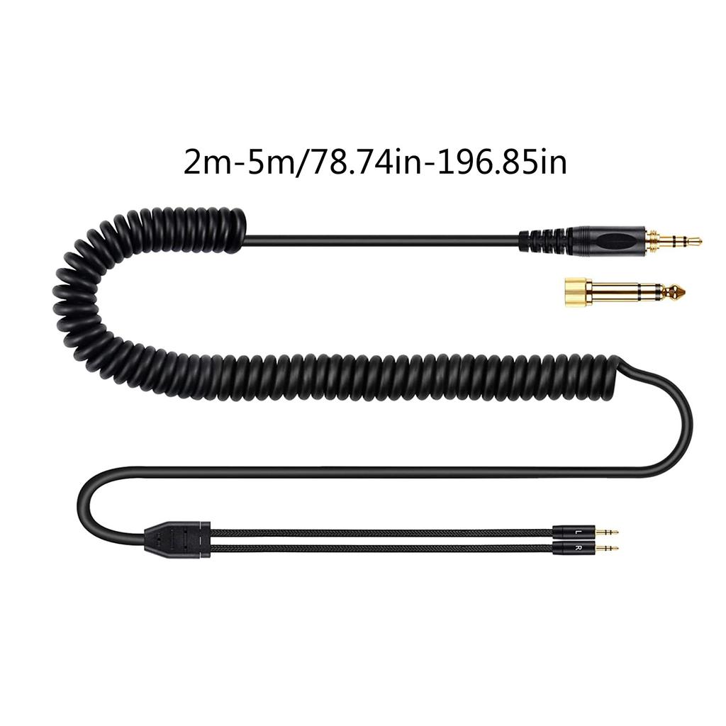 Плетеный провод для наушников с двумя разъемами 2,5 мм для Hifiman HE400S/HE-400I/HE560//HE-350/HE1000/HE1000 V2/AudioQuest