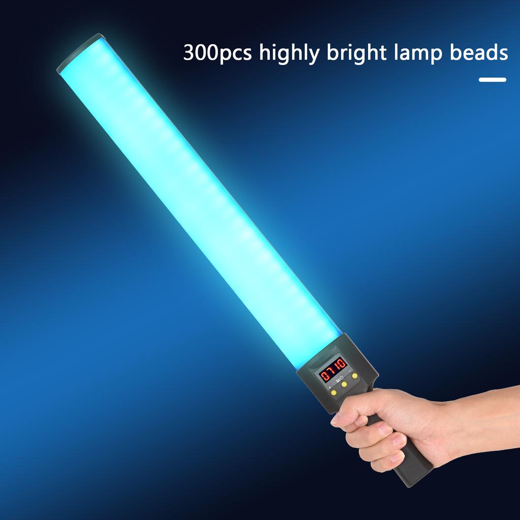 Andoer 20 Вт красочный ручной светильник RGB с палочкой для профессионального фотографического освещения 300 яркий свет