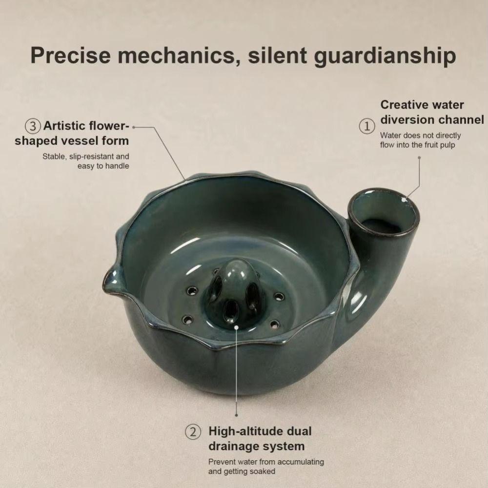 Side Pouring Spout Ceramic Berry Washing Bowl Self-Rotating Fruit Washer Home Cooks