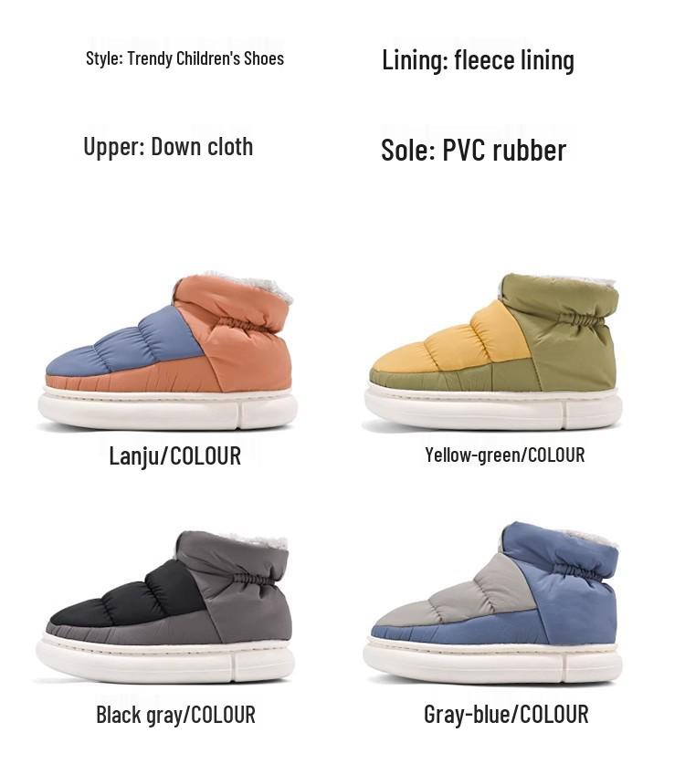 Мужские водонепроницаемые нескользящие зимние ботинки для снега с плюшевой подкладкой