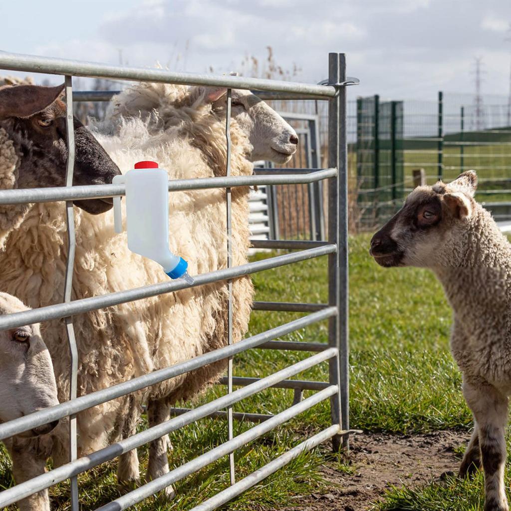 Бутылочки для кормления младенцев, бутылочка для кормления ягненка объемом 800 мл с весами, пластиковая бутылочка для кормления молоком, бутылочка для кормления телят с ручкой