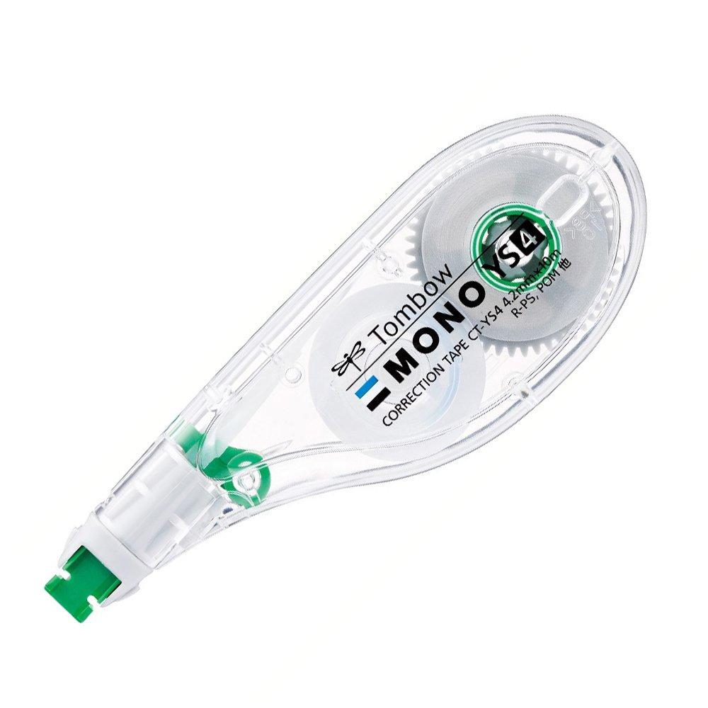 Tombow Pencil Correction Tape MONO Mono YS Drawing Type That Can Be Used Like a Single Use Type 10m 10 Pieces 4.2mm (Horizontal Pen) CT-YS4-10P