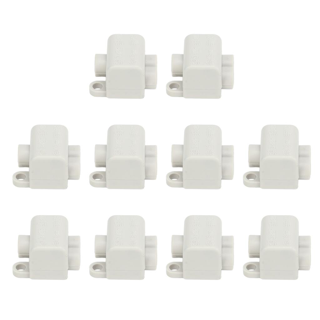 10 Pcs 60A 400V Quick Connector Cable Terminal One In Two Out Electrical Wiring Inline Junction