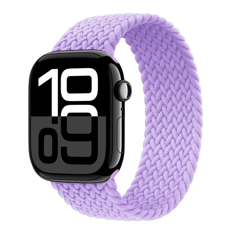 Ремешки Для Apple watch bands 44мм 45мм 40мм 41мм 49мм 46мм 42мм Плетеный Solo Loop Correa браслет iwatch Серии 11 10 9 7 8 SE 6