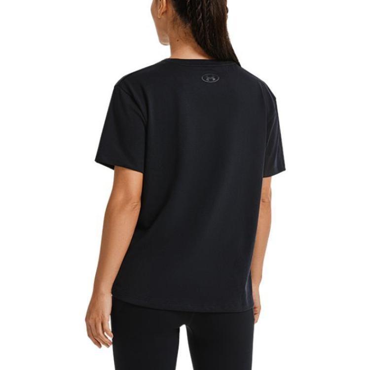 Under Armour Make All Drop Shoulder Sleeve T Shirt Women's Black Unisex 1379390-001